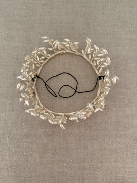 French Wax Bead Crown