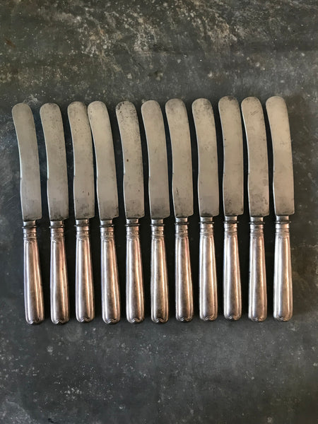 Set of 11 Silver Knives