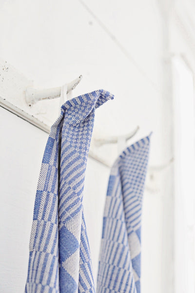 Dish Towel Checkered Blue