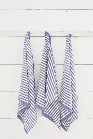 Dish Towel Striped Blue