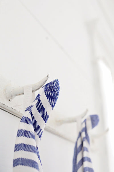 Dish Towel Striped Blue